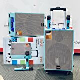 NDR-BV12 BÜYÜK BOY BLUETOOTH HOPARLÖR KABLOSUZ TEKERLEKLİ TAŞINABİLİR KABLOSUZ SPEAKER TOPLANTI ANFİ