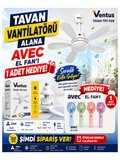 Ventus Sessiz Çalışma 5 Fan Kanat ve Işıklı Uzaktan Kumandalı Tavan Tipi Vantilatör+HEDİYE.!