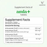 Vedistry Amla+ 1100mg Tablets with Amla & Long Pepper | Immune Support, Vitality & Wellness Booster | Natural Vitamin C, Antioxidants for Immunity