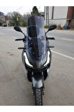RKS Veloce 150 Siperlik Ön Cam 2023 2024 Model 65cm Açıkfüme Renkli 4mm ORTA BOYLU CAM