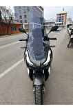 RKS Veloce 150 Siperlik Ön Cam 2023 2024 Model 65cm Açıkfüme Renkli 4mm ORTA BOYLU CAM
