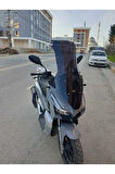 RKS Veloce 150 Siperlik Ön Cam 2023 2024 Model 78cm Siyah Renkli 4mm UZUN CAM