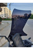 RKS Veloce 150 Siperlik Ön Cam 2023 2024 Model 78cm Siyah Renkli 4mm UZUN CAM