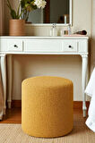 VENICE Modern Peluş Silindir Puf – Yumuşak Dekoratif Bench