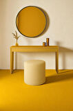 VENICE Modern Peluş Silindir Puf – Yumuşak Dekoratif Bench