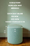 VENICE Modern Peluş Silindir Puf – Yumuşak Dekoratif Bench