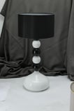 Casa Masa/Gece /Yatak başı /Metal ayak /Kumaş başlıklı ABAJUR LAMBASI
