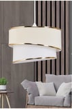 TEKLİ SARKIT AVİZE KUMAŞ BAŞLK ŞIK GÖRÜNÜM SALON-MUTFAH-HOL -ÇOÇUK ODASI AVİZESİ