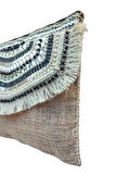 El Yapımı Boncuk İşlemeli Kadın Porföy Clutch El Kol Omuz Çantası