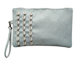 El Yapımı Boncuk İşlemeli Kadın Portföy Clutch El Çantası