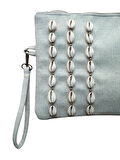 El Yapımı Boncuk İşlemeli Kadın Portföy Clutch El Çantası