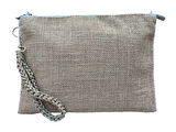 El Yapımı İnci Boncuk İşlemeli Kadın Portföy Clutch El Çantası