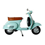 Norev 1:18 Vespa 50 N Diecast Model Motorsiklet - Mint Yeşili