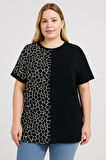 KADIN BÜYÜK BEDEN Özel Desen Viskon Bluz