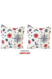 Kırlent Yastık Kılıfı Vip Yastık Kılıfı 2 Adet-43x43 Cm(marin)