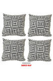 Kırlent Yastık Dolgulu Fermuarlı Vip Yastık 4 Adet-43x43 Cm(hipnoz)