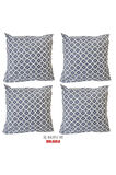 Kırlent Yastık Dolgulu Fermuarlı Vip Yastık 4 Adet-43x43 Cm(griçatı)