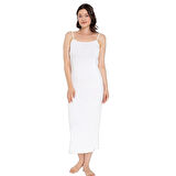 Bambu Kadın Ip Askili Uzun İçlik Elbise Kod-1018