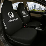 Volkswagen Siyah Renk Ön ve Arka Koltuk Kılıfı Penye Servis Seti – Araba Koltuk Koruyucu