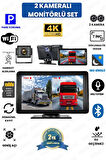 7 İNÇ DOKUNMATİK EKRANLI ÇİFT KAMERALI 1080p uLTRA HD KABLOSUZ ARAÇ KAMERASI