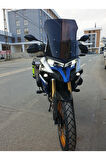 MOTOCAM Voge DS 625X Siperlik Ön Cam 2023-2025 Model 56cm Siyah Renkli 4mm SPORTİF MODEL
