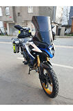 MOTOCAM Voge DS 625X Siperlik Ön Cam 2023-2025 Model 56cm Siyah Renkli 4mm SPORTİF MODEL