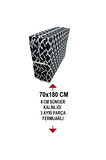 Katlanır Yer Minderi Ve Tek Kişilik Süngerli Katlanır Minder 70x180 Cm 6 Cm BÜYÜK KARAÇATI