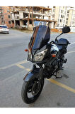 Suzuki V-strom DL 650-1000 Siperlik Ön Cam 2004-2010 Model 45cm Siyah Renkli 4mm