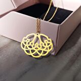 Vaoov 925 Ayar Gümüş Desenli Kolye