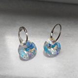 925 Ayar Gümüş Swarovski Taşlı Küpe