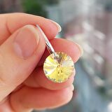 925 Ayar Gümüş Swarovski Taşlı Küpe