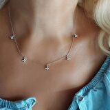 Vaoov 925 Ayar Gümüş Rodyumlu Kelebek Kolye