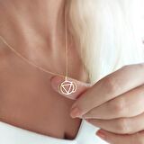 Vaoov 925 Ayar Gümüş Üçüncü Göz Çakra Kolye