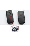 Volkswagen Anahtar Logosu 14mm Vw Kumanda Logosu (1 Adet) 3c0837891