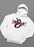 Instinct Yazılı Unisex Oversize Yılan Temalı Hoodie