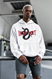Instinct Yazılı Unisex Oversize Yılan Temalı Hoodie