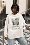 Wanted Vinsmoke Sanji Baskılı Unisex Oversize Anime Sweatshirt
