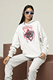 Tasarım Spider-Man Baskılı Unisex Oversize Örümcek Adam Hoodie