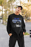 Demon Killer Yazılı Unisex Oversize Anime Sweatshirt