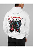 Metallica Baskılı Unisex Oversize Müzik Grubu Rock Metal Hoodie