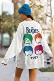 The Beatles 1967 Yazılı Unisex Oversize Müzik Grubu Sweatshirt