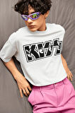 Kiss Rock Metal Müzik Grubu Baskılı Unisex Oversize Tişört