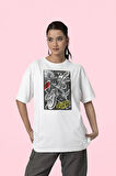 Anarchic Spider-Man Baskılı Unisex Oversize Spider-Punk Tişört