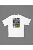 Anarchic Spider-Man Baskılı Unisex Oversize Spider-Punk Tişört