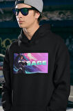 Sage Baskılı Unisex Oversize Vaalorant Hoodie