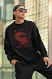Mortal Kombat Baskılı Unisex Oversize Anime Sweatshirt