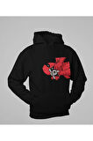 Fotoğraf Çeken Örümcek Adam Baskılı Unisex Oversize Marvel Hoodie