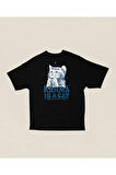 Karma Is A Cat Taylor Swift Baskılı Unisex Oversize Şarkıcı Tişört