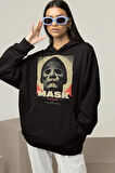 Mask He Is On The Loose ! Baskılı Unisex Oversize Hoodie