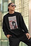 Ts !! Taylor Swift Tasarım Gazete Baskılı Unisex Oversize Şarkıcı Sweatshirt